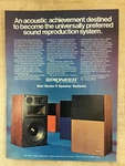 Vintage Pioneer R700 And R500 Speakers 1-PAGE Color Magazine Ad 1973. Fixed Price $11.95.