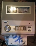 Aiwa Solid State Tape Recorder TP713 Dual Track 2-SPEED 5 Reel Vintage No. Fixed Price $55.00.