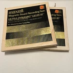 Lot Of 2 Maxell UD35-10 1/4" Magnetic Sound Recording Tape 10" Metal Reel 3600FT. Fixed Price $88.00.