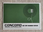 Vtg 1967 Concord Tape Recorder Catalog Reel To Sound Camera Brochure. Fixed Price $12.99.