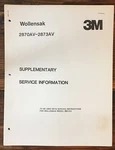 Wollensak 2873AV Suppl. Service Manual *original*. Fixed Price $19.97.