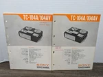 Sony Stereo Tape Recorder TC-104A 104AV Service Manual Original Paperwork. Fixed Price $13.49.