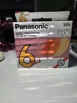 Vintage Panasonic T-120 Vhs Blank Video Tapes 6 Pack Made Japan Nos. Fixed Price $49.99.