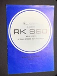 Lafayette RK-860 Owners Manual Solid State 4 Track Stereo Tape Recorder Original. Fixed Price $49.99.