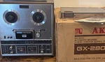 Akai Gx 280D Original Box Instruction Manual Excellent Wood Case Cracked. Fixed Price $224.99.