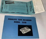 Vintage Peerless Brand Reel Tape Recorder Manual Warranty Card Telerad Exeb Rare. Fixed Price $17.89.