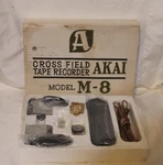 Akai M-8 Accessory Kit Cross Field Tape Recorder Vtg Microphone ADM-5. Fixed Price $249.95.