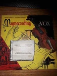 Rare Vintage Magnecorder Reel To Tapes 1955 Magnecording By Vox 7 1/2". Fixed Price $279.00.