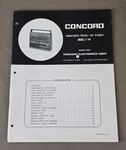 Concord Transistorized Portable Tape Recorder Model F-89 Service Data D-3684. Fixed Price $54.95.