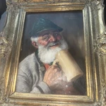 Antique Fritz Muller Oil On Board Painting Lot Of 2 Original Frames. Fixed Price $999.00.