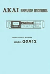 Akai GX-912 Cassette Deck Digital Copy Of Service Manual, Schematics. Fixed Price $21.50.