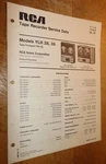 Rca Service Data 1968 Reel To Tape Recorder Ylh 28, 35. Fixed Price $20.00.