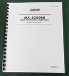 Otari MX-5050BII Instruction Manual: Comb Bound With Protective Covers!. Fixed Price $19.70.