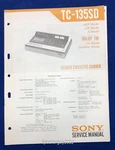 Original Sony TC-135SD / Cassette-corder Service Manual -- #1. Fixed Price $14.95.