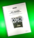 Owners Manual For Otari Mx 5050BII Pro Recorder 47 Pages W/clear Covers!. Fixed Price $19.82.
