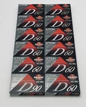 Lot Of 12 Tdk D60 High Output Blank Audio Cassette Tapes Ieci/type New Sealed. Fixed Price $22.00.