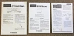 Three Late 80S Pioneer Stereo Instruction Manuals CT-W700T / S-W1000 S-X7. Fixed Price $17.00.