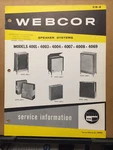 Oem Service Manual Webcor Speakers 4001 4003 4004 4007 4008 4069. Fixed Price $7.98.
