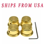 4-PACK Set Screw Metal Pot Knobs Top Hat Bell Fits Guitar/bass/amps/preamps. Fixed Price $18.98.