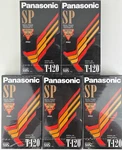Panasonic NV-T120ZS Sp Pro Vhs Videocassettes (qty 5) T-120 General Use Sealed. Fixed Price $15.00.