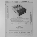 Sears Silvertone Model 9076 Open Reel Tape Deck - Sams Photofact 1958 New. Fixed Price $9.45.