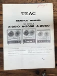 Teac A-2010 A-205 A-2060 Reel To Service Manual *original*. Fixed Price $34.97.