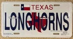 Longhorns Booster License Plate University Of Hook Em Vintage Nos Austin. Fixed Price $29.99.