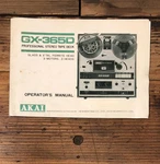 Akai GX-365D Reel To Owners / User Manual *original*. Fixed Price $49.97.