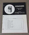 Concord Cartridge Tape Recorder Model F-100 Service Data D-3687. Fixed Price $54.95.
