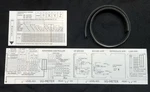 Studer A810 Panel Refurb Kit - (X2) Stickers And Weather Strip. Fixed Price $35.00.