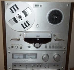 Akai GX-266 Ii Reel To Stereo Open Tape Deck Recorder With Maxell Inc. Fixed Price $600.00.