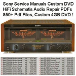 Sony 850+ Service Manuals Owners Schematics Hifi Audio Repair Computer Dvd !!. Fixed Price $12.97.