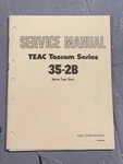 Tascam 35-2B Reel To Tape Deck Service Manual Original. Fixed Price $49.99.