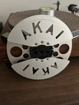 Vintage Akai (7") Inch Die-cut Aluminum Metal Take Up Reel See Scratch. Fixed Price $50.00.