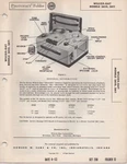 1953 Wilcox Gay 3A10 A11 Reel To Tape Recorder Player Service Manual Fix. Fixed Price $8.99.