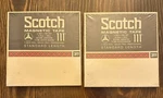 New Sealed Vintage Recording Tape Scotch Magnetic 111 3M 7 Reel 1/4" X 1200. Fixed Price $40.00.