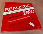 Nos - Radio Shack Realistic Low Noise To Tape, 7" Reel, 2400 Ft.. Fixed Price $19.99.