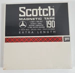 Sealed - Scotch Magnetic 190 Blank Reel To 7 Tape 1/4 X 1800 Ft. Fixed Price $19.99.