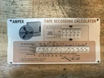 Ampex Tape Recording Calculator Vintage Rare. Fixed Price $21.24.