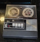 Vintage Penncrest 4 Transistor Deluxe Tape Recorder Original Box Untested. Fixed Price $21.99.