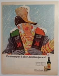 C.1940S J&b Rare Scotch Whiskey Snow Scrooge Christmas Colorful Vintage Print Ad. Fixed Price $8.99.