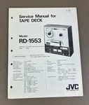 Jvc RD-1553 Service Manual D-1884. Fixed Price $125.00.