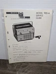 Sony Superscope Model 905-A Tapecorder Service Guide Electronic Manual. Fixed Price $17.99.