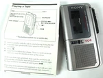 Sony M-570V Handheld Cassette Voice Recorder W/ Instructions Tested, Works Great. Fixed Price $74.95.