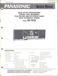Panasonic Service Manual RS-763S (scanned Pdf E-format). Fixed Price $16.99.