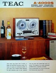 Teac A-4000S Stereo Tape Transport With Preamplifier Ad Sheet 1970S. Fixed Price $28.21.