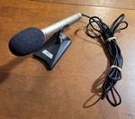 Akai ACM-100 Electret Condenser Microphone W/ Stand. Fixed Price $12.95.