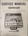 Wollensak 2505 - Av Cassette Recorder Service Manual. Fixed Price $25.00.