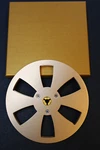 New Analog Audio 7" X 1/4", 6 Window Aluminum Tape Reel-gold-akai Teac Pioneer. Fixed Price $31.95.