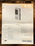 Sony M-305 Micro Cassette Service Manual *original*. Fixed Price $14.97.